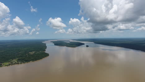 Mana-river-Saint-Laurent-du-Maroni-by-drone.-Suriname-and-Guiana.